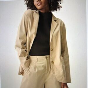 NWT Pact organic cotton blend relaxed fit blazer, size M